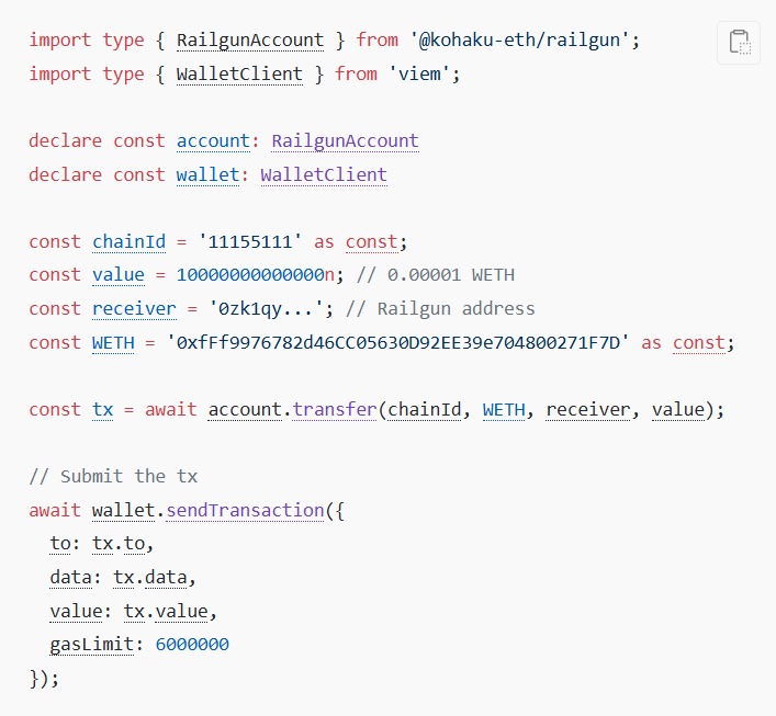 Código de Github para ocultar detalles en ciertas transferencias de Ethereum.