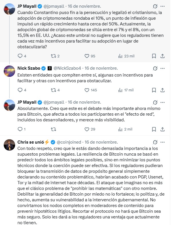 Comentarios sobre los artificios que podría emplear la ley para atacar a bitcoin.