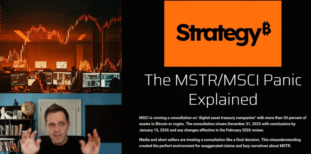 Captura de pantalla de Adam Livingston explicando la controversia en un video.