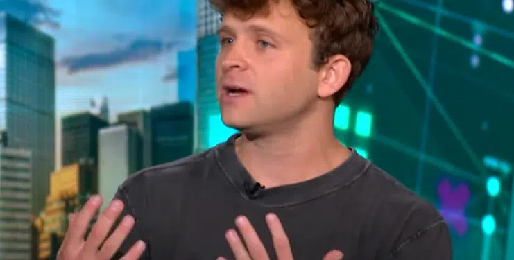 Jack Mallers, CEO de Strike, en un estudio de televisión.