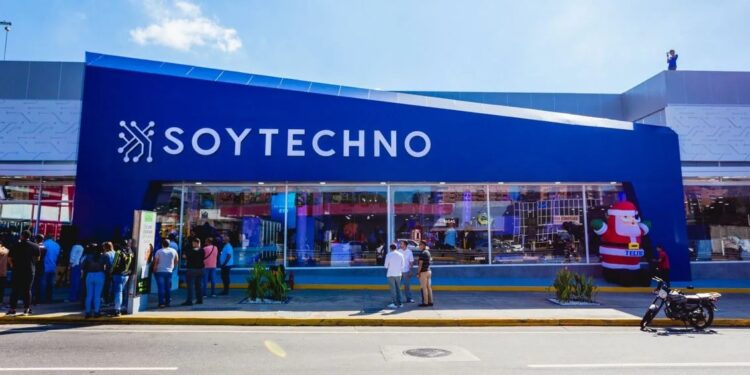 Fachada de una tienda de Soytechno en Caracas.