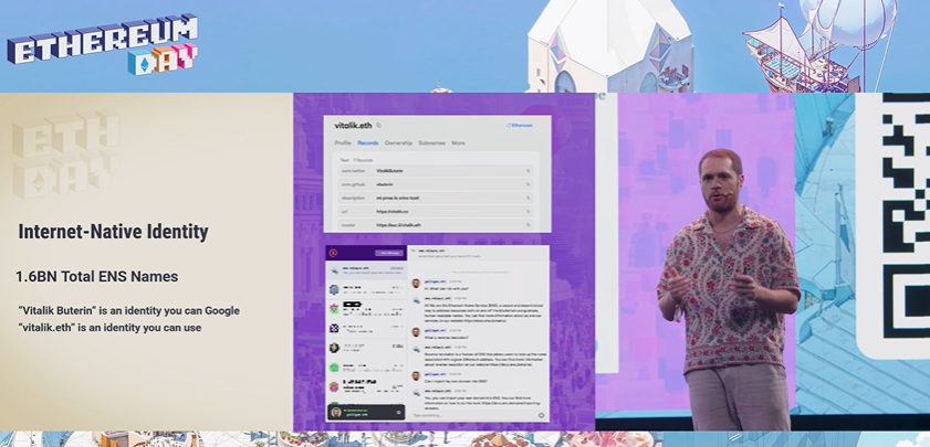 Conferencia de Jason Chaskin sobre el ecosistema Ethereum durante la Devconnect Argentina.