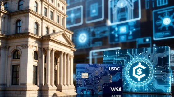 Visa habilita liquidaciones con USDC en Estados Unidos 