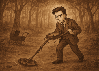 Turing busca sus lingotes de plata enterrados durante la guerra, pero su propio cifrado hace imposible recuperarlos.