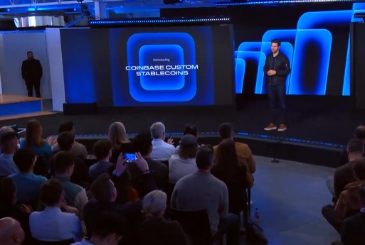 Alec Lovett at the presentation of the Coinbase update.