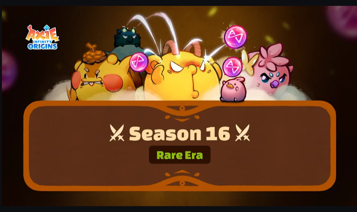 Portada de la temporada 16 de Axie Origins.