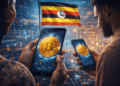 Personas de Uganda utilizando la app Bitchat inspirada en Bitcoin.