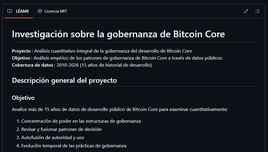 Portada de una investigación sobre el cliente Bitcoin Core de Bitcoin.
