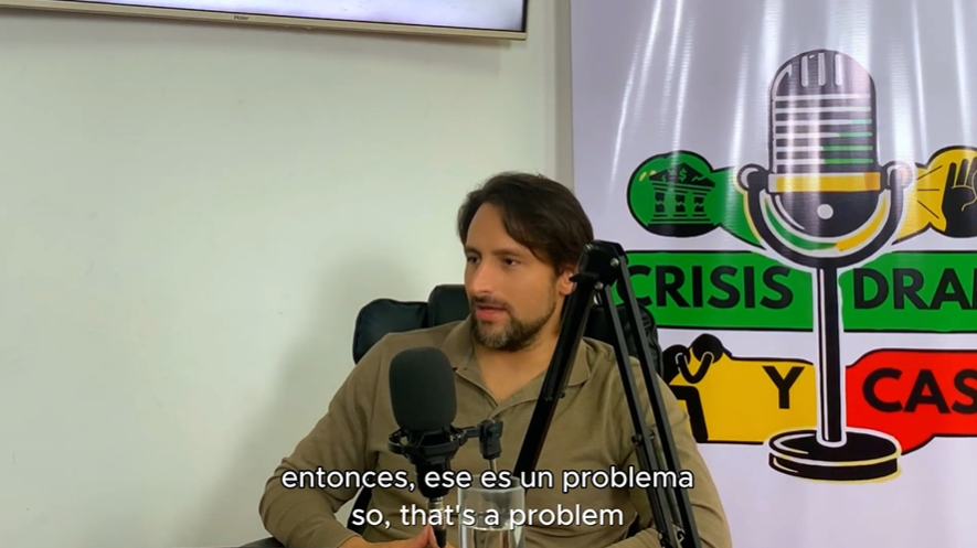 Diego Monroy en una entrevista de 2025 sobre minería de Bitcoin y energía.