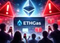 Imagen con usuarios de la comunidad Ethereum cuestionando un proyecto llamada ETHGas.