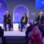 Brian Armstrong y Brad Garlinhouse del ecosistema de las criptomonedas, como parte de los panelistas que hablaron en Davos sobre la tokenización.