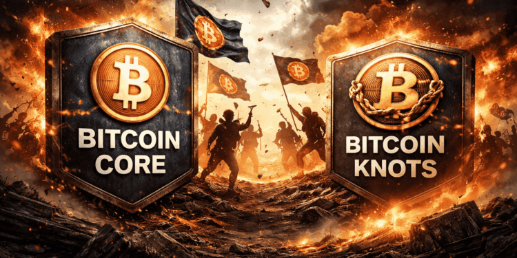 Dos bandos de Bitcoin en plena guerra por el uso de inscripciones y datos no monetarios en la red.