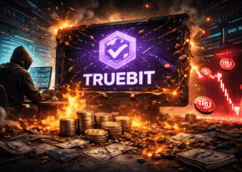 Un hacker operando en un computadora para atacar al protocolo Truebit.