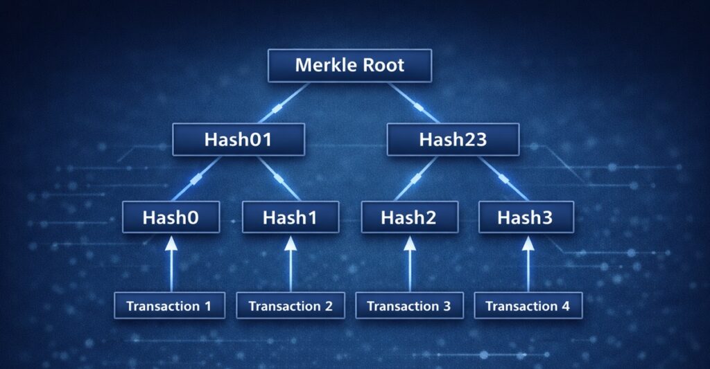 Diagrama del arbol de Merkle