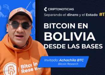 Portada de Separando el Dinero y el Estado con AchachilaBTC de BitcoinResearch Bolivia.
