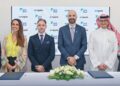 Representantes de Ripple y de Riyad Bank de Arabia Saudita anuncian asociación.