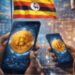 Personas de Uganda utilizando la app Bitchat inspirada en Bitcoin.