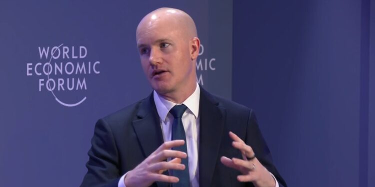 Fotografía de Brian Armstrong, CEO de Coinbase.