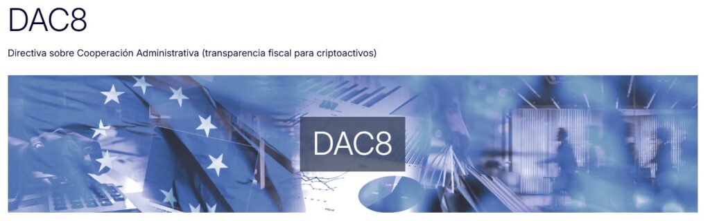 Membrete de la información de la DAC8 provista por la UE.