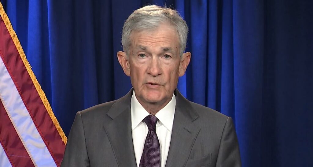 Fotografía de Jerome Powell, presidente de la FED.