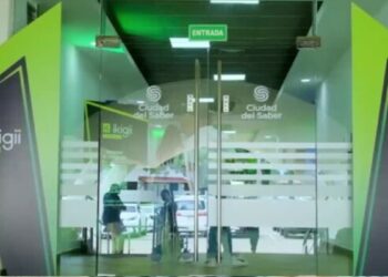 Fotografía de la entrada de las oficinas de Ikigii.