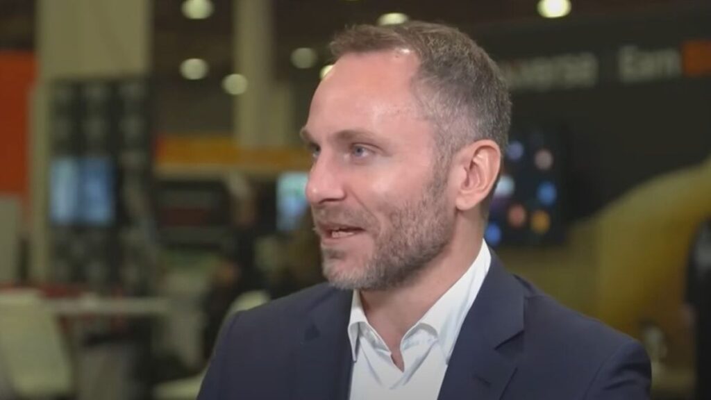 CNBC interview with Tether CEO Paolo Ardoino at Bitcoin 2025.