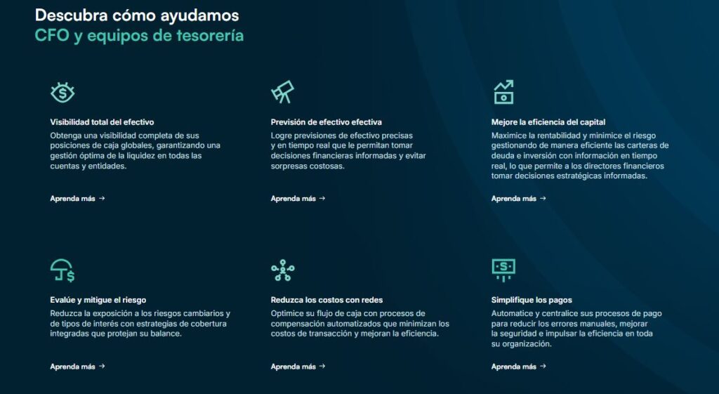 Sitio web de Ripple Treasury.