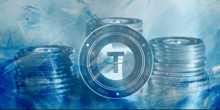 Monedas físicas de USDT congeladas.