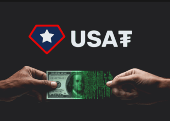 Logo de USAT y dos manos intercambiando un billete de dólar.