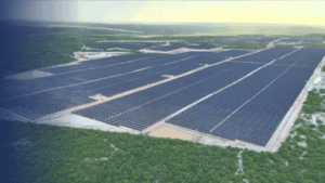 Vista aérea del conjunto fotovoltaico de Engie en Assú Sol, Brasil.