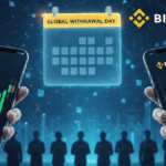 Dos personas sostienen teléfonos en sus manos donde en uno se observan gráficos de Coinglass y en el otro de Binance.