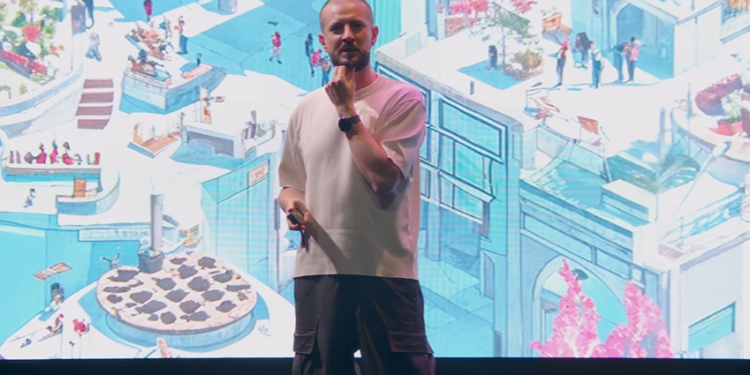 Captura de pantalla de una conferencia de Tomasz Stańczak en la Devconnect Argentina.