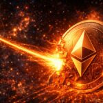 Una moneda de Ethereum siendo atacada por una computadora cuรกntica.
