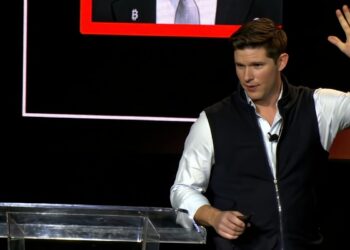 Jeff Walton de Strive exponiendo en Vitcoin for Corporations 2026.