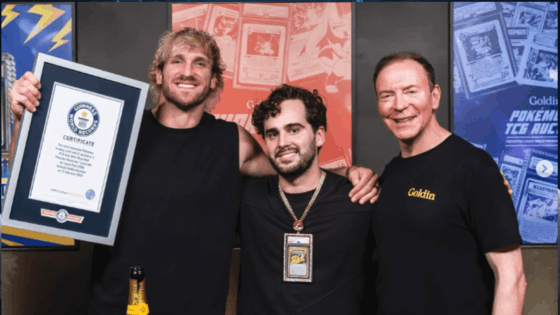 Récord Guinness de Logan Paul con carta Pikachu revive polémica por tokenización