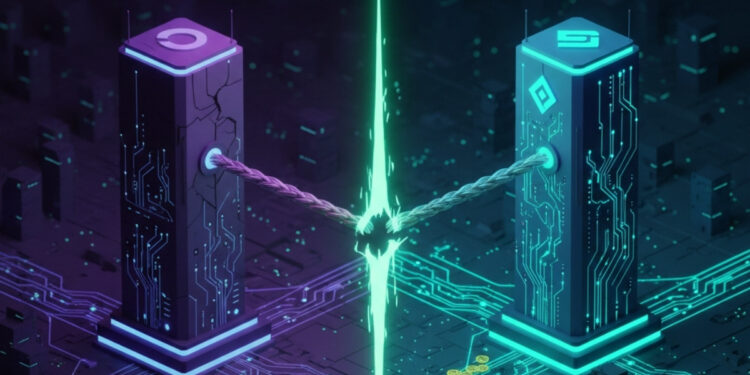 imagen que refleja el rompimiento entre base y optimism