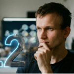 Imagen con un Vitalik Buterin pensativo y las letras L2 desapareciendo.