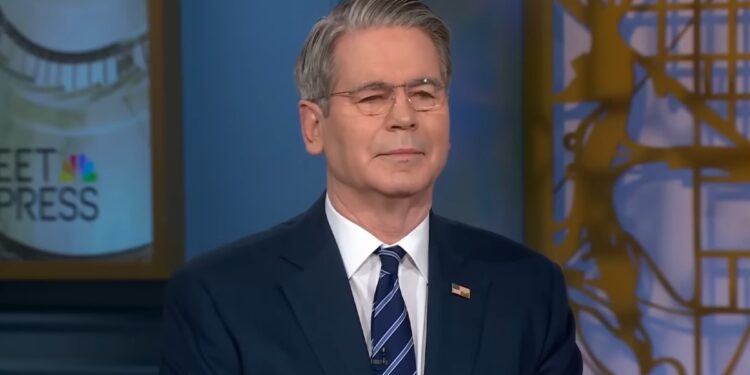 Fotografía del secretario del Tesoro, Scott Bessent.