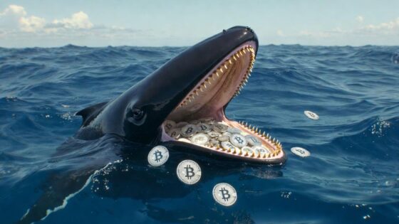 Las ballenas de bitcoin arrasaron durante la caída del mercado