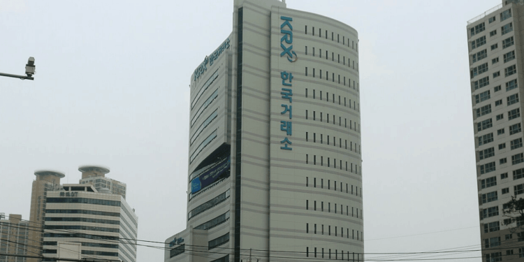 Edificio de la Bolsa de Valores de Seúl.