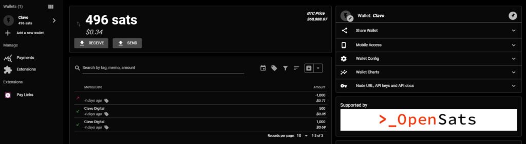 Captura de pantalla de Clavo.