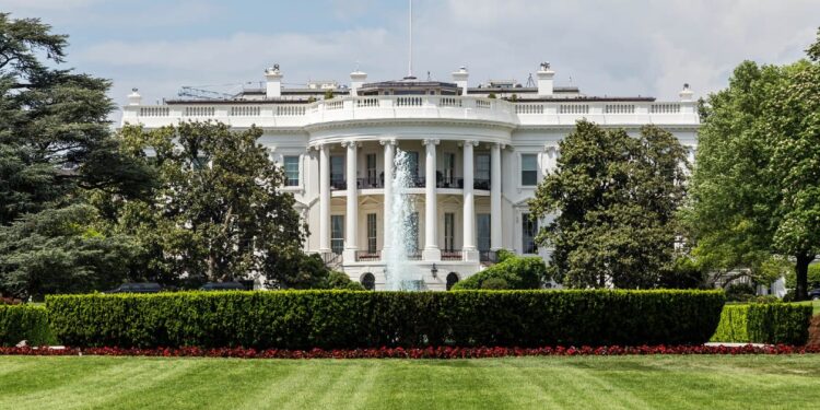Fotografía de la Casa Blanca en Estados Unidos.