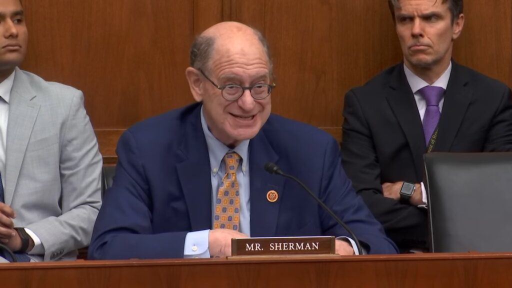 Fotografรญa del congresista Brad Sherman.