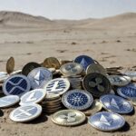 criptomonedas y detrás un desierto inóspito