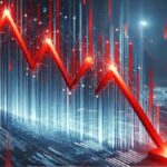 Una flecha roja cae con fuerza.