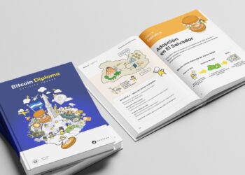 Fotografía del libro del diplomado de bitcoin 2.0.