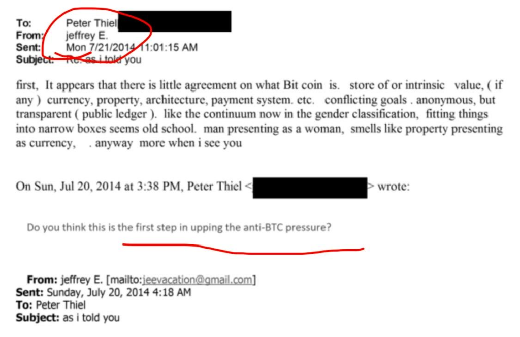 Mails del caso Epstein.