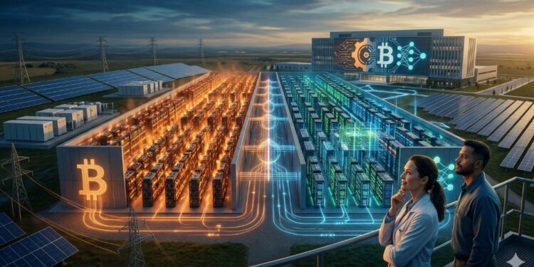 MARA buscarรญa diversificar sus ingresos con centros de datos de IA. Fuente: Gemini.