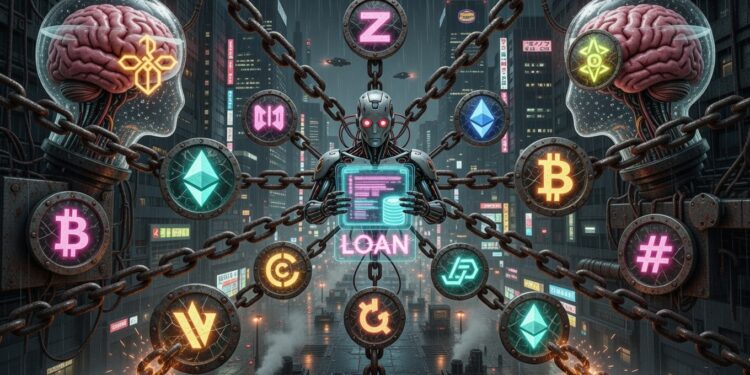 un robot resguardando el colateral de un préstamo de bitcoin.