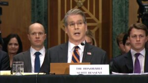 Fotografía al secretario del Tesoro de EE. UU., Scott Bessent.